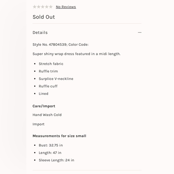 Free people one more time lurex wrap dress. Size small - Picture 4 of 4